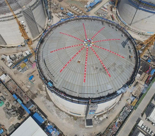 成达公司EPC总承包的北京燃气天津南港LNG应急储备项目进展